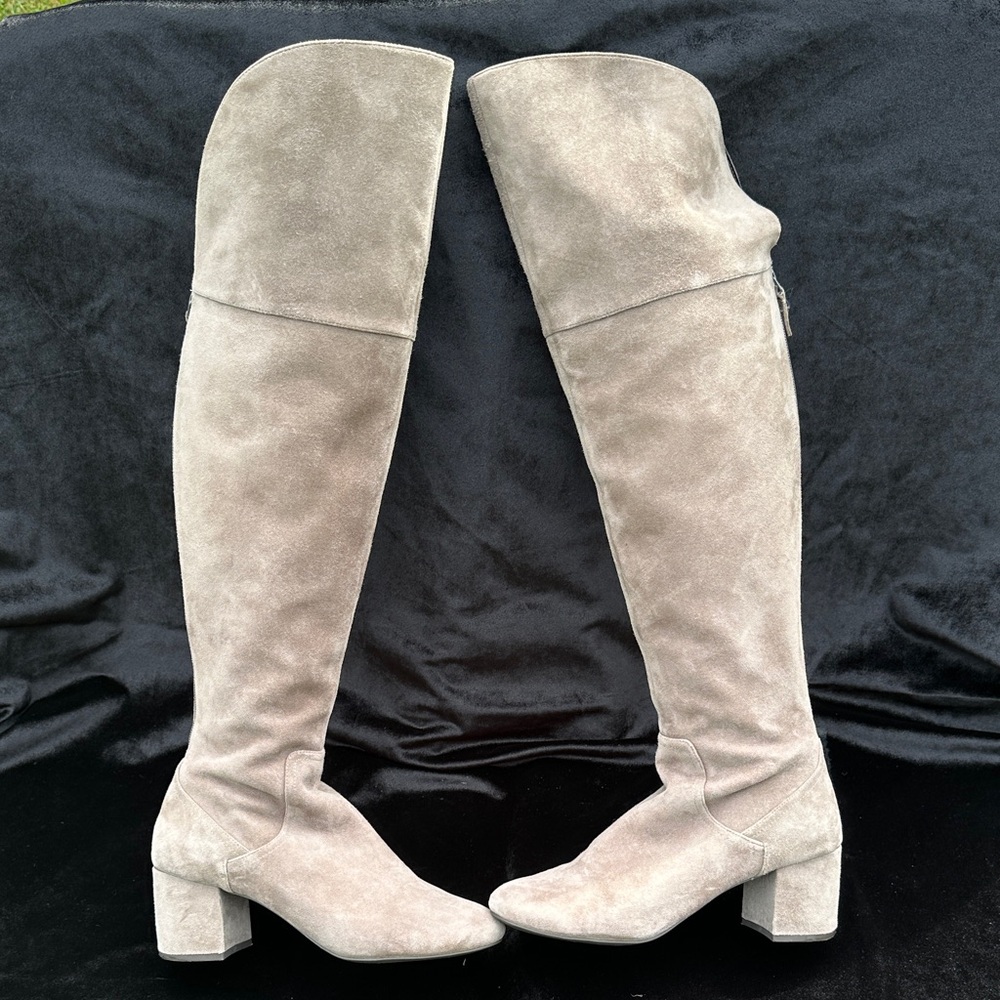 Cole Haan Suede Over-the-Knee Boots - Gray